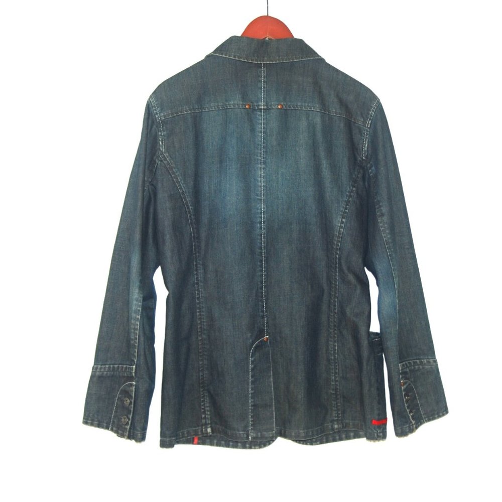 Indian Terrain 100% Cotton Vintage Jean Men's Jacket Coat Size Large - Picture 11 of 11